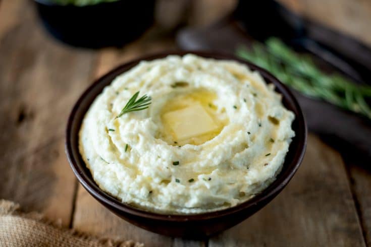 Creamy Rosemary Cauliflower Mash