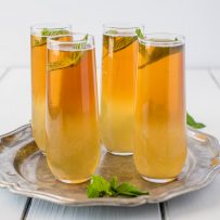 Earl Grey ginger spritzer