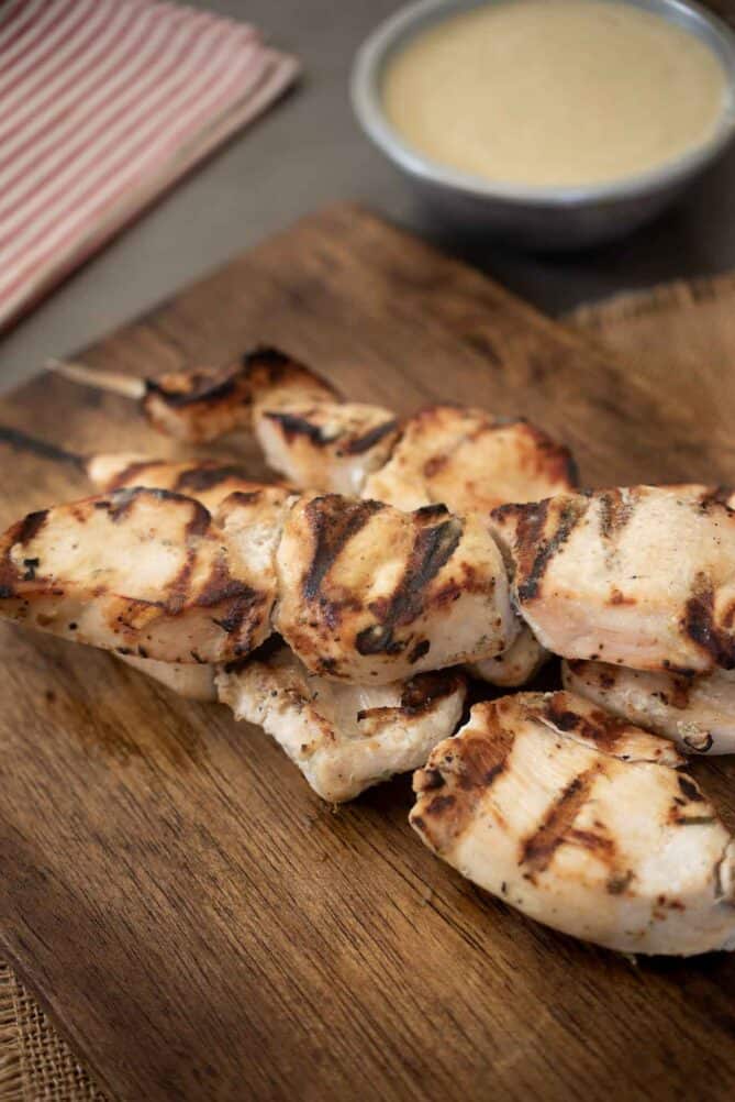 Perfectly grilled pieces of chicken