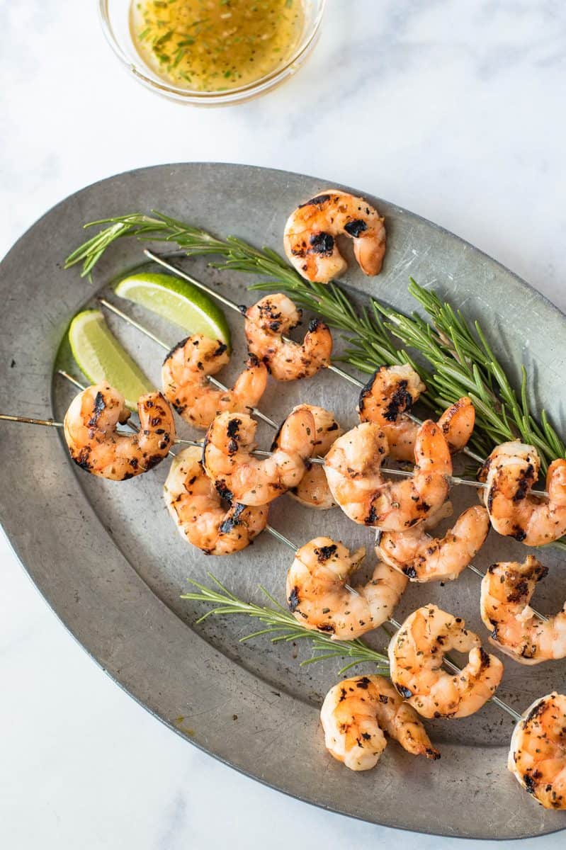 Grilled key lime shrimp is fast and easy meat free alternative that can be served as an appetizer or the protein in any main meal.