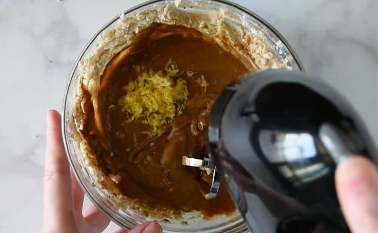 Add lemon zest and fresh ginger