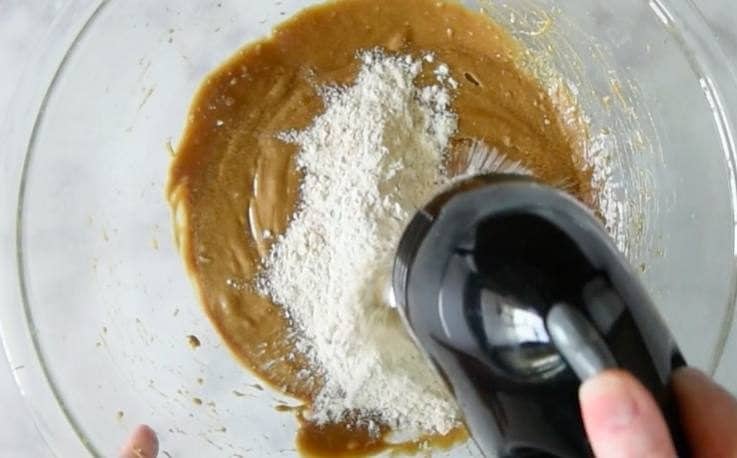 The dry mix is added to the wet mix