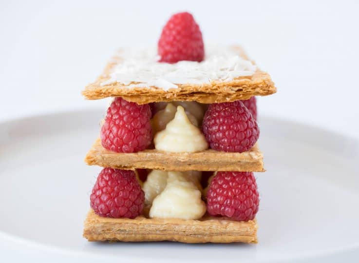 A side view showing the layers