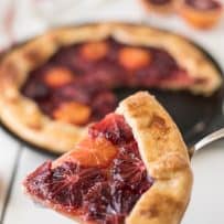 A slice of orange galette