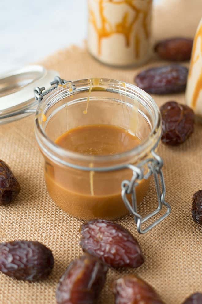 A jar of salted caramel