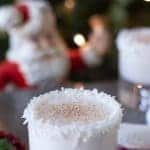 Santa's Rum Spiced Milk in a glass