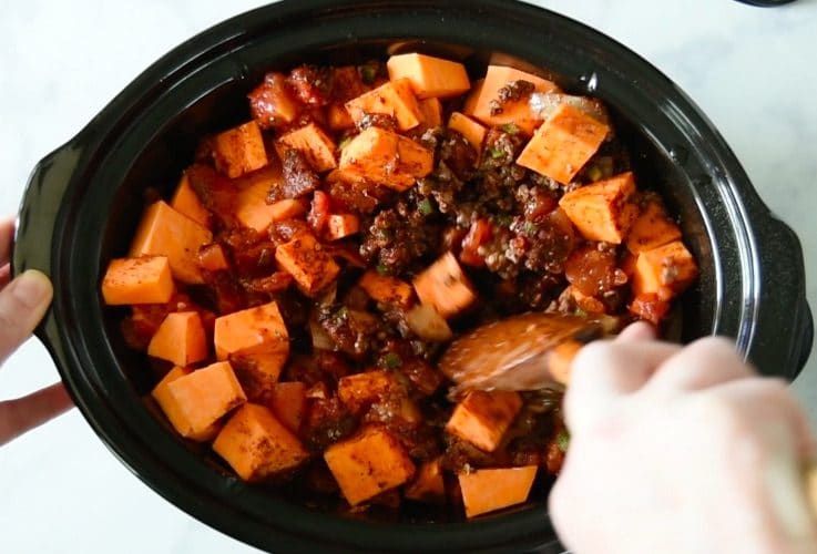 All the ingredients are mixed