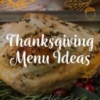 A roast turkey breast on a serving tray