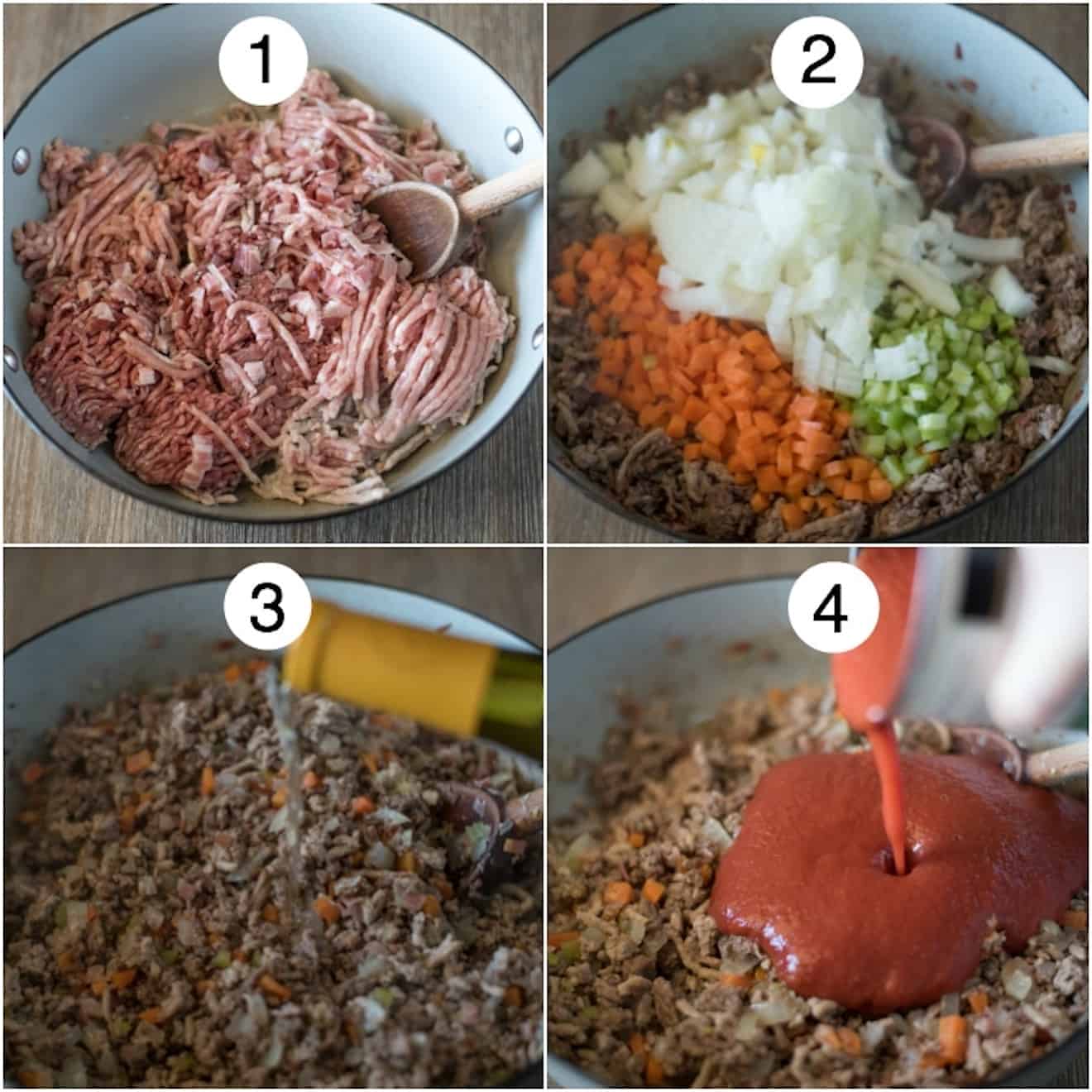 The 4 steps to making Traditional Bolognese Sauce
