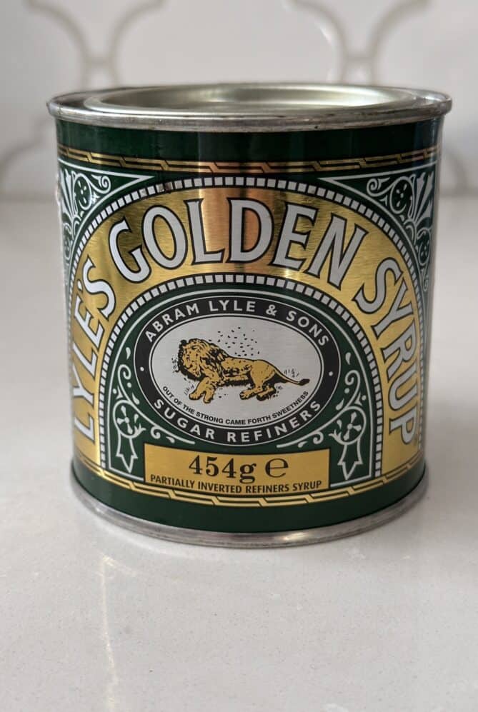 A can of golden syrup