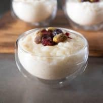 Perfectly creamy rice pudding